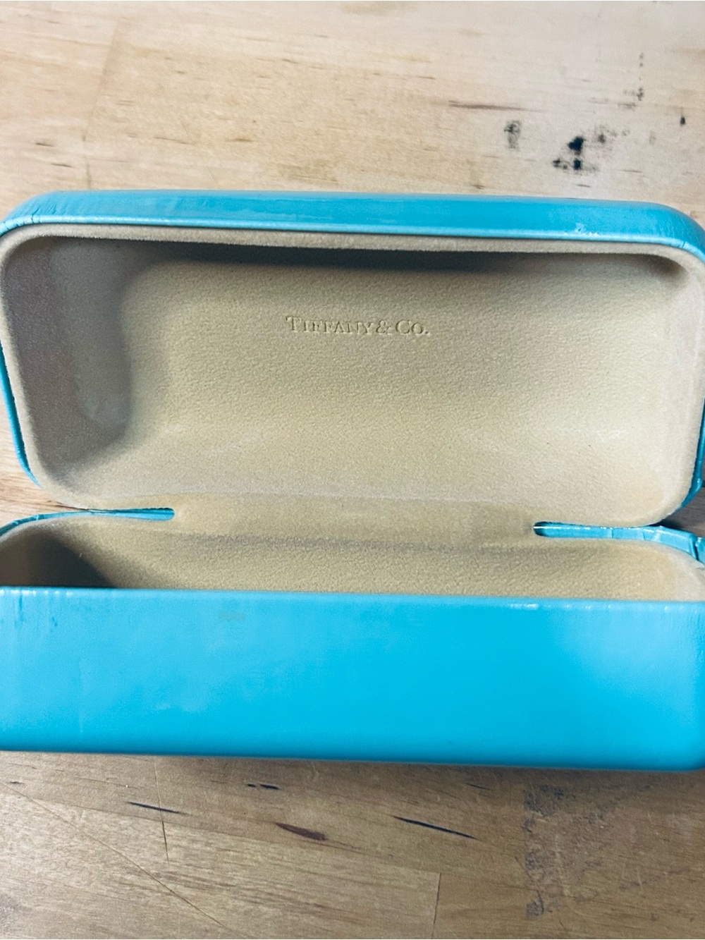 TIFFANY & Co. Blue Sunglasses Hard Case Large Authentic - Picture 8 of 8